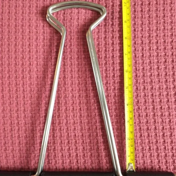 Studio Cult Binder Clip Bag Purse in Black and Silver - Picture 12 of 16